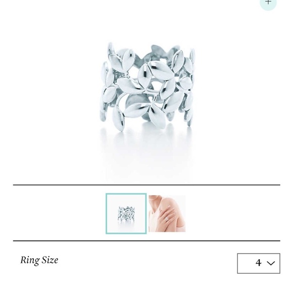 Tiffany & Co. Silver Floral Ring - Picture 7 of 8
